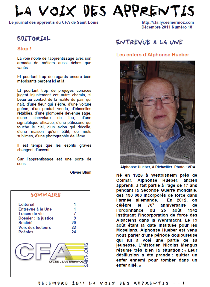 Journal numéro 18