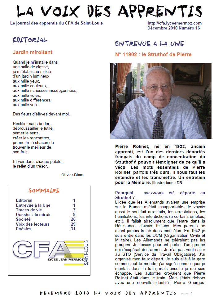 Journal numéro 16