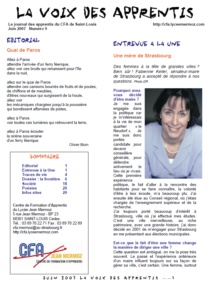 Journal numéro 9