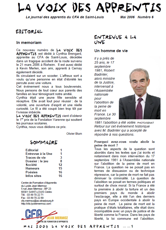 Journal numéro 6
